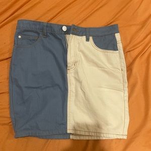 bdg miniskirt-size medium-color blocking